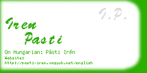 iren pasti business card